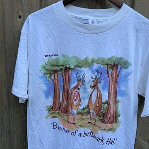 Vintage Single Stitch 1986 The Far Side Cartoon Graphic T Shirt Large
